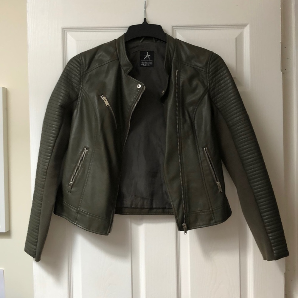 Primark Atmosphere Green Faux Leather Jacket